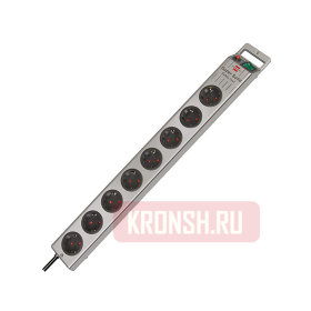 Удлинитель Brennenstuhl (8 розеток, 2,5 м, серебристый), 1153340118