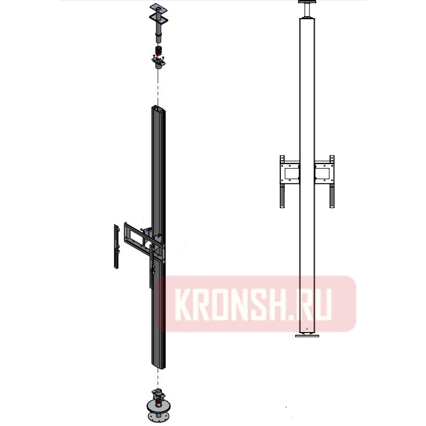 Распорный кронштейн ARTKRON 3260FC (чёрный)