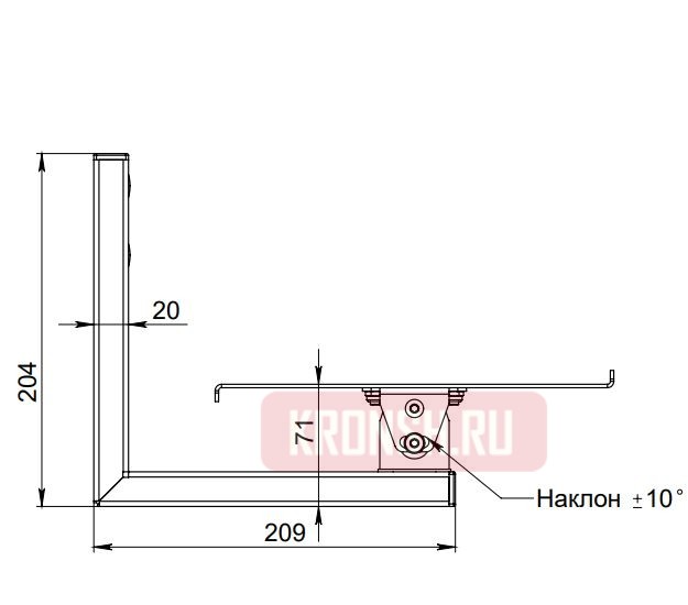 Кронштейны для акустики ARTKRON FAS-22 (чёрный)