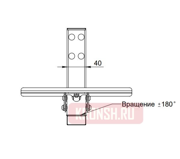 Кронштейны для акустики ARTKRON FAS-22 (чёрный)