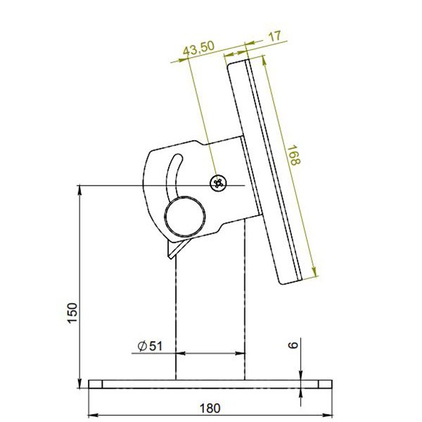 Держатель для терминала ARTKRON POS‑6EV