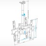 двухсторонний кронштейн для телевизоров Holder PR-102
