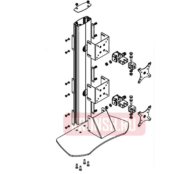 Кронштейн для двух мониторов ARTKRON​ Kraft 210MR
