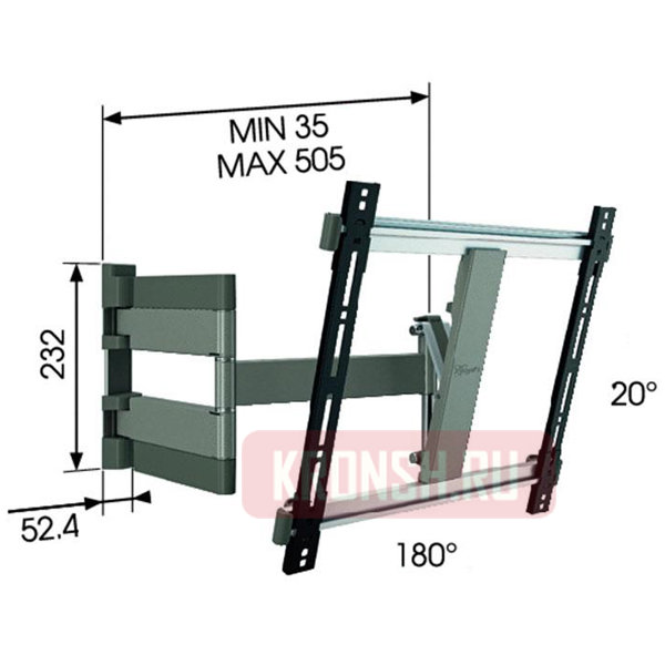 Vogels THIN 245 (белый)