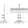 Мобильный стенд для двух телевизоров Onkron TS1881DVW (белая)