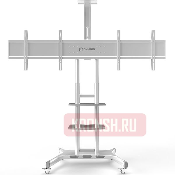 Мобильный стенд для двух телевизоров Onkron TS1881DVW (белая)