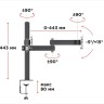 кронштейн для двух мониторов Holder MDS-SU203