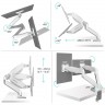 Кронштейн для двух мониторов Onkron G160 (белый)
