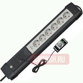 Удлинитель Brennenstuhl (6 розеток, 3 м, чёрный), 1156050070