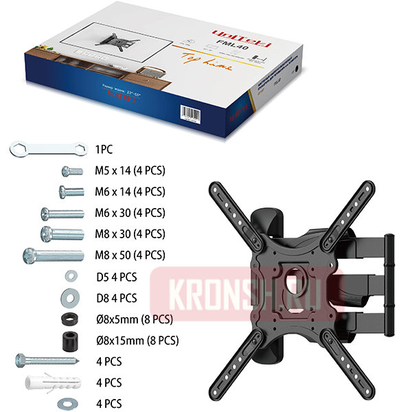 Кронштейн для телевизора Uniteki FML40B (чёрный)  