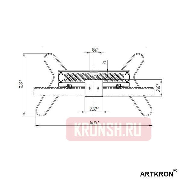 Стойка ARTKRON ВКС VCS-4 (для телевизора) 