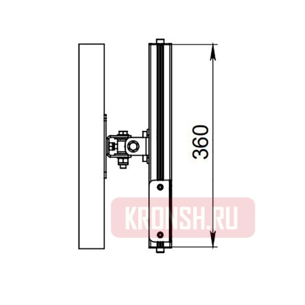 Кронштейн ARTKRON WALL 211 (серебристый) 