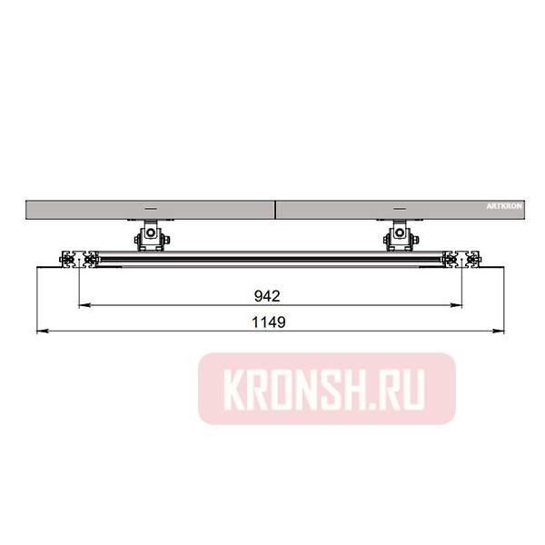 Кронштейн ARTKRON WALL 211 (серебристый) 