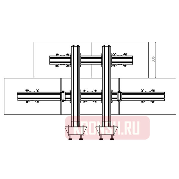 Кронштейн на 5 мониторов ARTKRON 520C