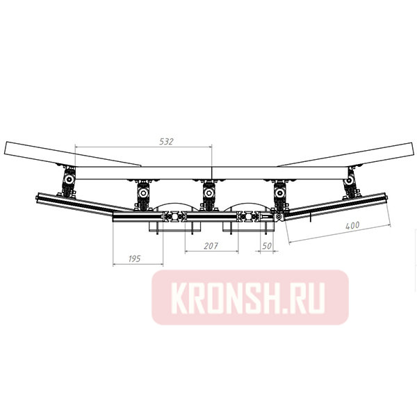 Кронштейн на 5 мониторов ARTKRON 520C