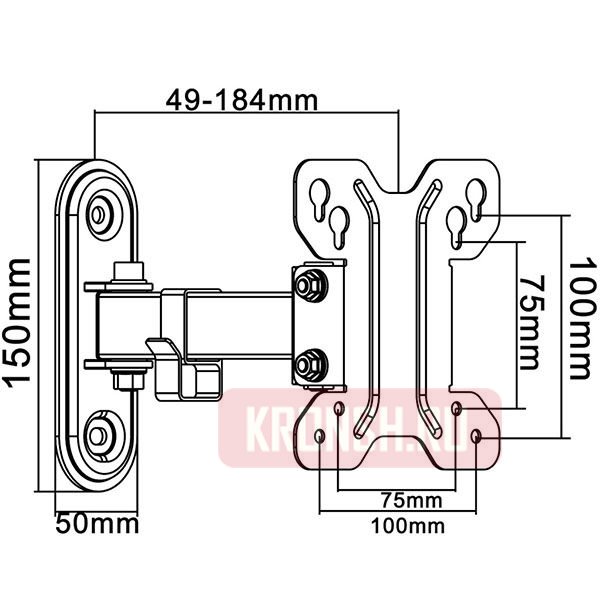 чертёж iTECHmount LCD-122W