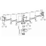 кронштейн для трёх мониторов Brateck LDT02-C036