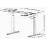 Каркас для стола Ergovida N02-22DW-W  (белый) 