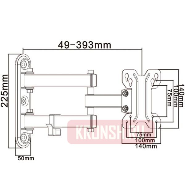 Кронштейн iTECHmount LCD-123B (черный)