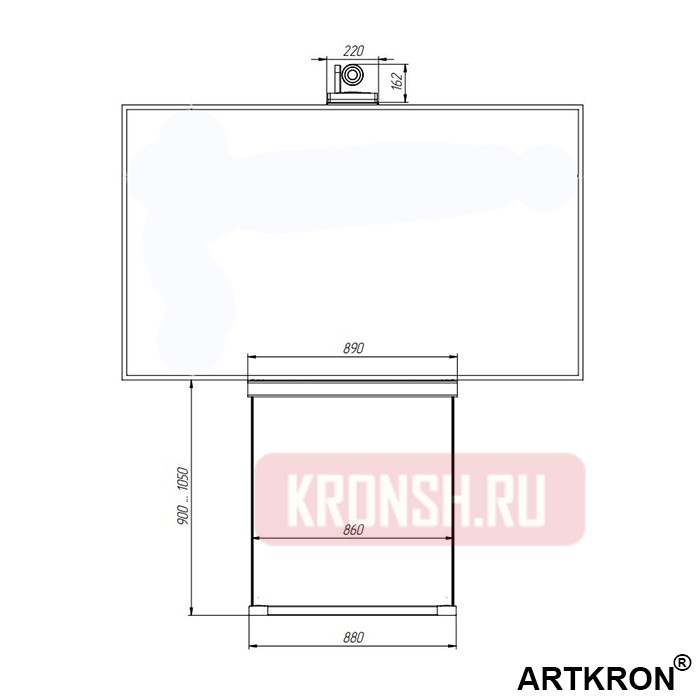 Стойка ARTKRON ВКС VCS-6 (для телевизора)  