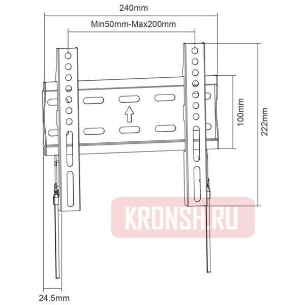 Кронштейн для телевизора iTECHmount P2F-S