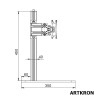 Кронштейн для 2-х мониторов ARTKRON 210M