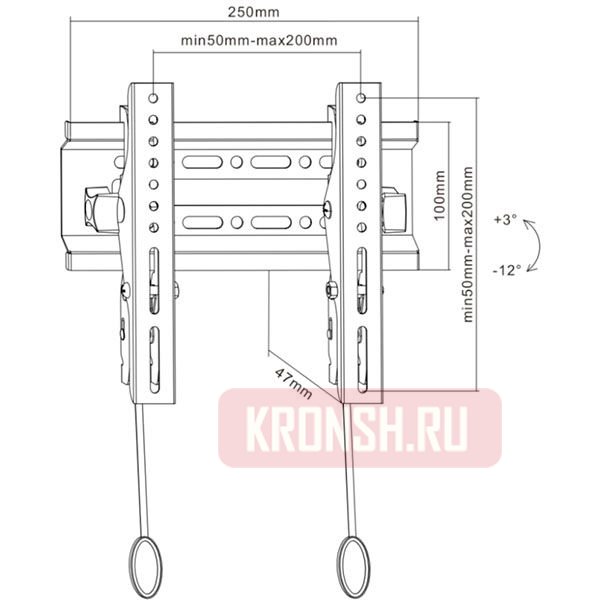 Кронштейн для телевизора iTECHmount PLB2T