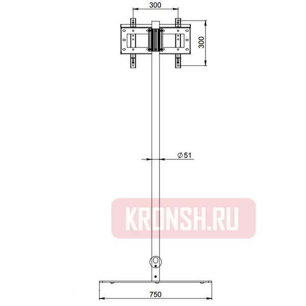 Стойка ARTKRON PMW30 (серая)