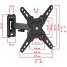 Кронштейн для телевизора Uniteki FM198ROTO (черный)