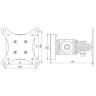 Кронштейн для мониторов ARTKRON​ 620G (чёрный)  