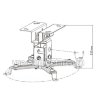 Кронштейн для проектора Uniteki PM-2002 (белый)