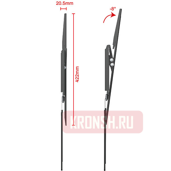 Кронштейн для телевизора Uniteki TM1506B (чёрный)  