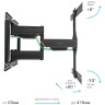 Кронштейн для телевизора Kromax ULTRA SLIM-102 (чёрный)