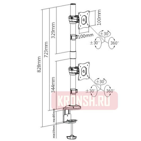кронштейн iTECHmount MBS-21F