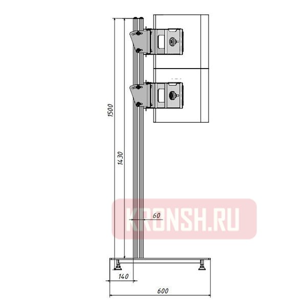 Стенд для 6 мониторов ARTKRON LST 632A