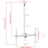 Потолочный кронштейн Uniteki LCD4146W (белый)