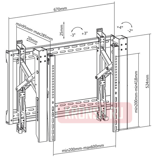 Кронштейн ABC Mount WALLPRO-80