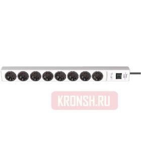 Удлинитель Brennenstuhl (8 розеток, 2 м, белый), 1150610128