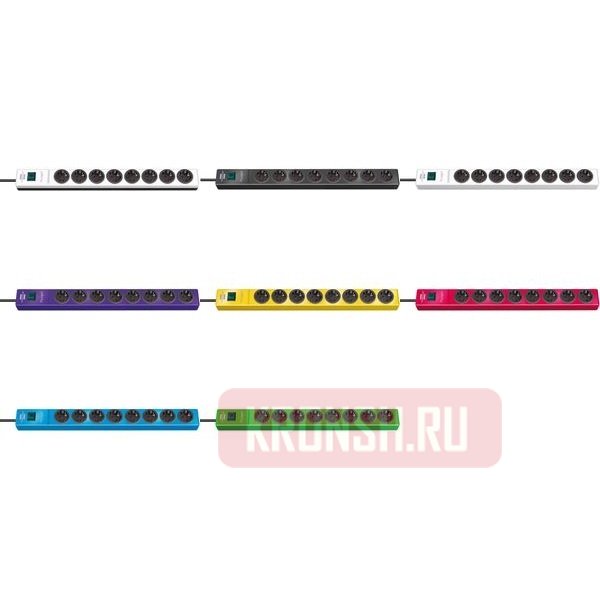 Удлинитель Brennenstuhl (8 розеток, 2 м, белый), 1150610128