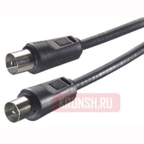 Антенный кабель Vivanco 43022 (1,5 м, чёрный) 