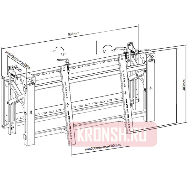 Кронштейн ABC Mount WALLPRO-90