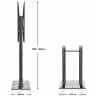 Стационарный стенд для двух телевизоров Onkron FPRO2L-20 