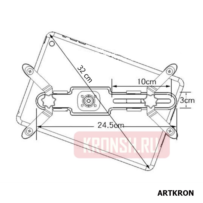 Крепление для планшета ARTKRON PAD-7101