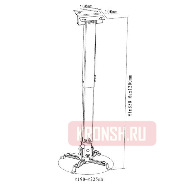 Схема кронштейн Digis DSM-2L