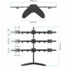 Кронштейн для 9 мониторов Onkron FSPRO1L-33