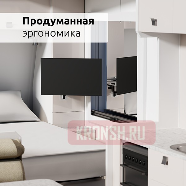 Кронштейн для телевизора Uniteki FM386AUTO (серебристый)