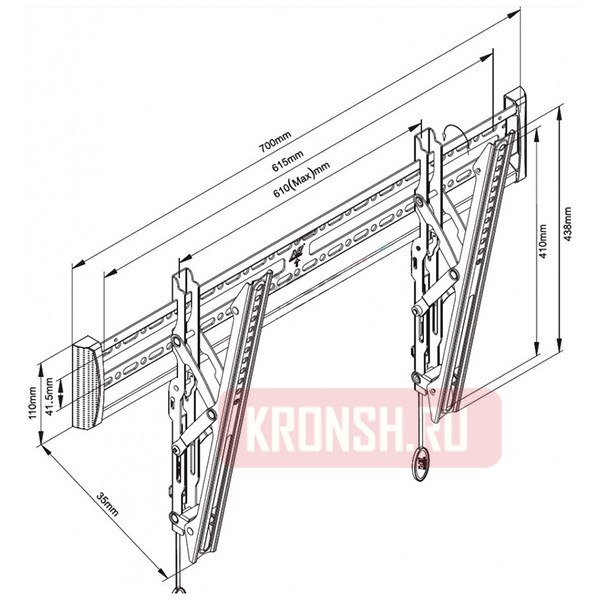 кронштейн для телевизора NB C3-T