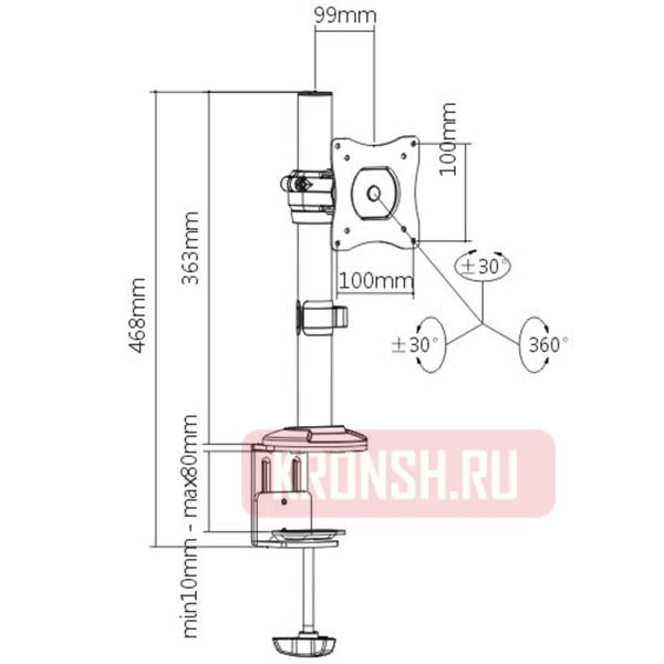 кронштейн  iTECH MBS-01F