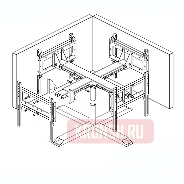Стенд на 4 телевизора ARTKRON Quadro ST50