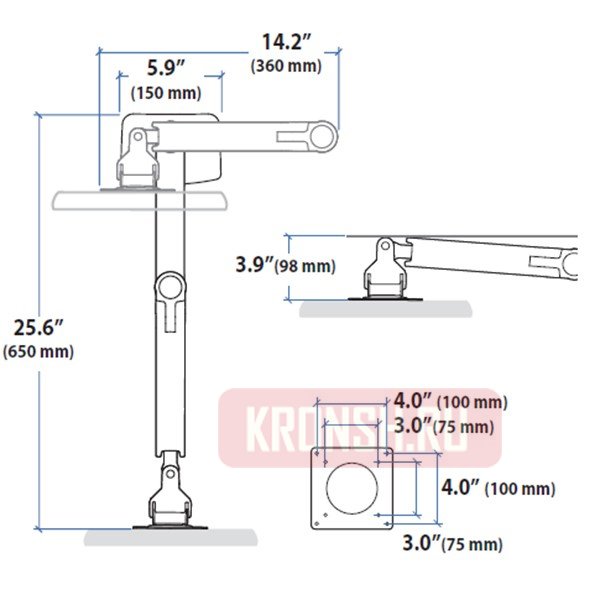 Кронштейн для монитора Ergotron 45-295-026